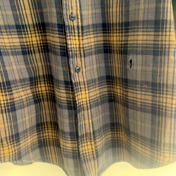 **SOLD**Distressed Flannel Long Sleeve (M) - Picture 4 of 4